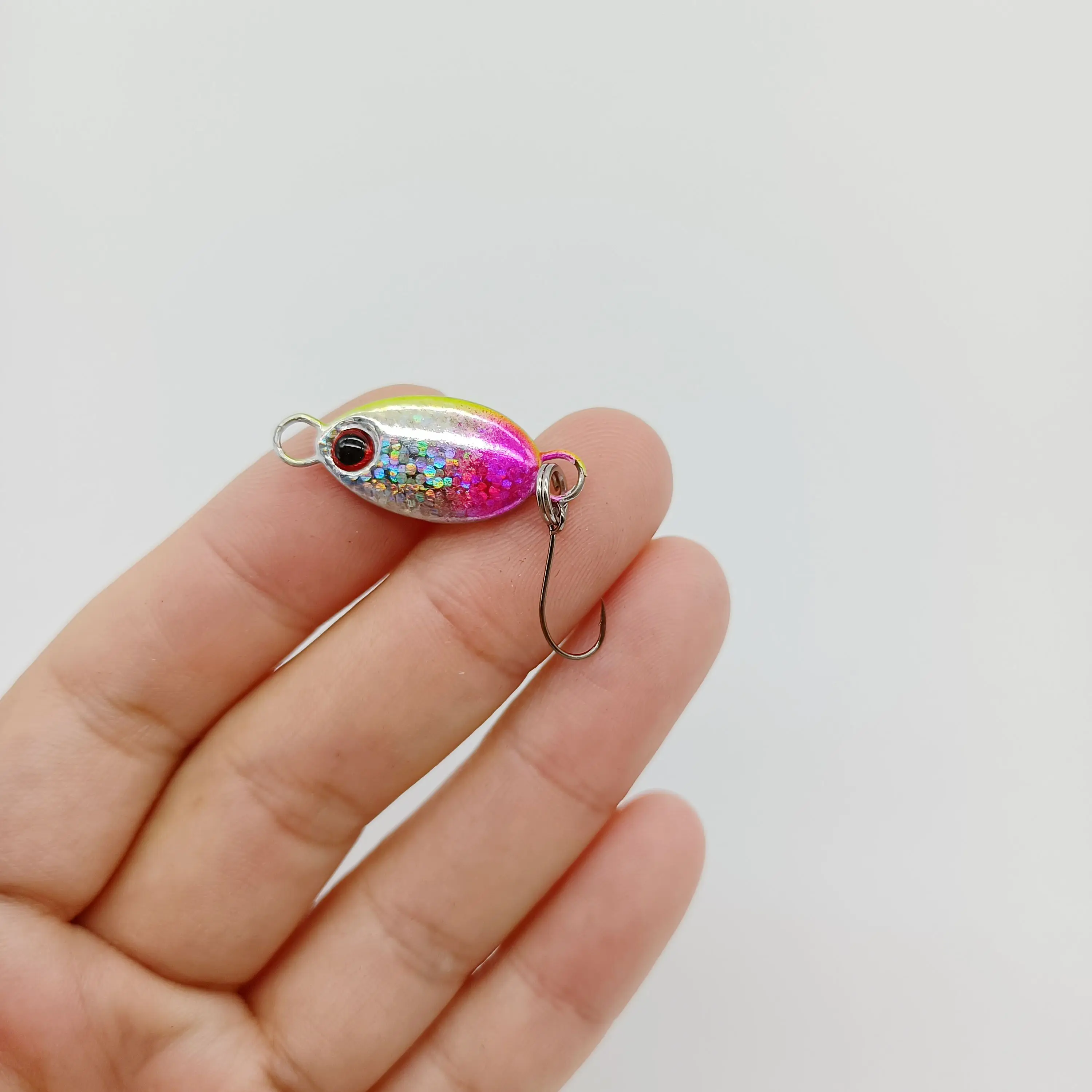 DUODUOYU-SEÑUELOS pequeños de Metal para pesca, cebo Artificial de un solo gancho, Jigbait 2g/3g/5g, 10 piezas + 1 a/lote - imagen 4