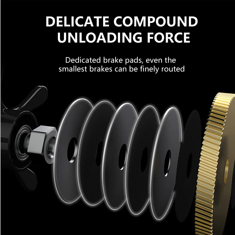 Carrete de pesca Baitcasting, accesorio de arrastre máximo de 5,5 KG, relación de engranaje 6,3: 1, ligero, rueda de pesca derecha/izquierda 12 + 1BB, novedad de 2021 - imagen 5