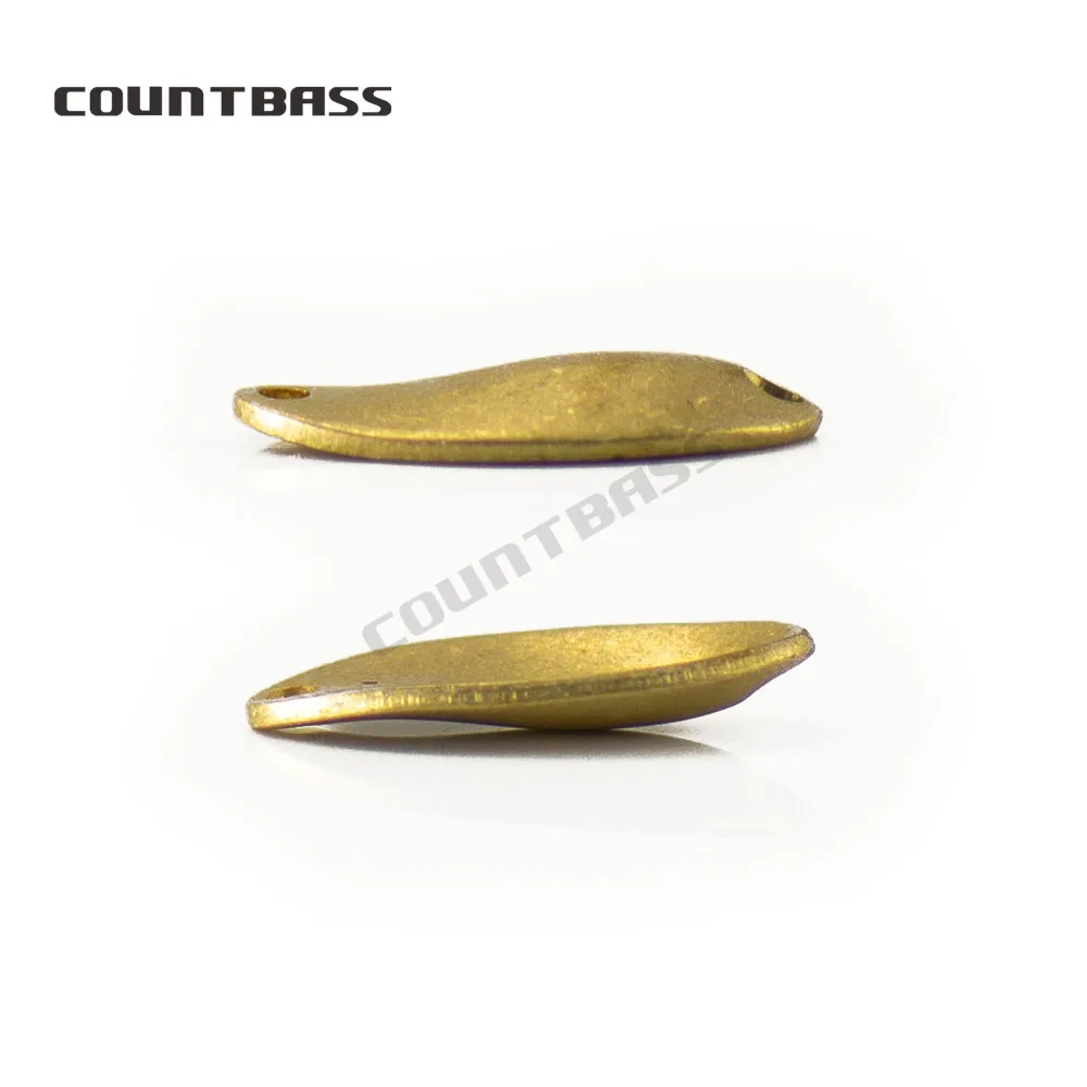 COUNTBASS 50 Uds 1,8g (1/16oz) cuchara de pesca de latón espacios en blanco trucha señuelos de pescador sin pintar - imagen 5