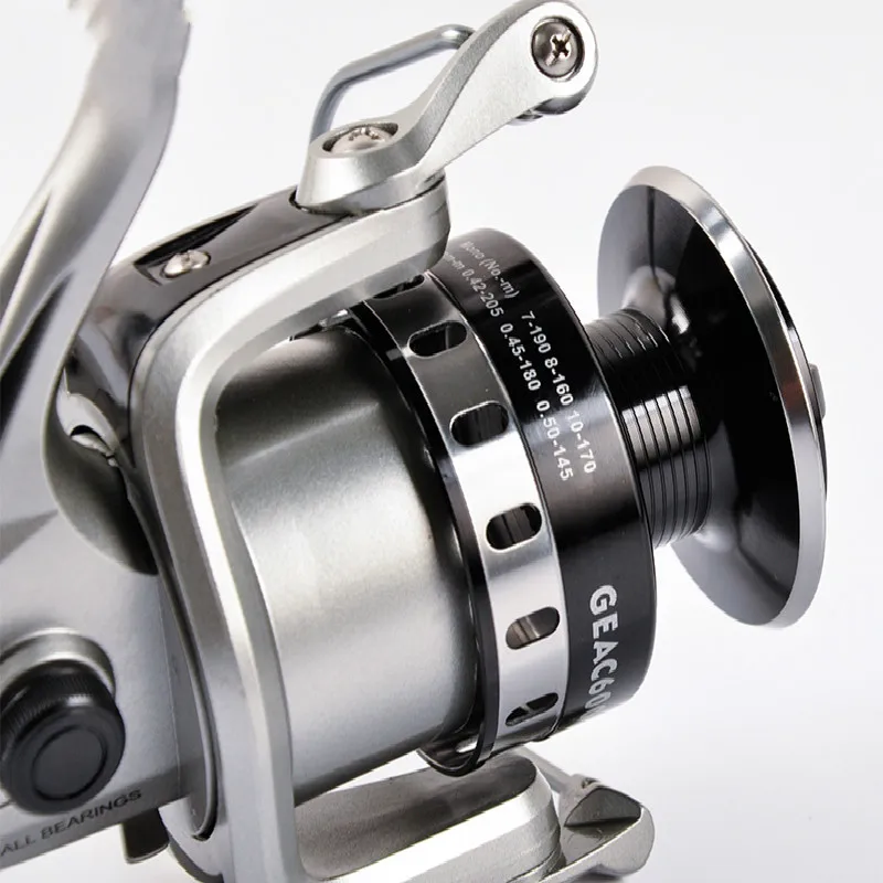 Rodamiento De acero inoxidable, poste De Carrete De Pesca mar De alta velocidad, carrete De Baitcasting De 10 ejes, rueda giratoria, 1000-6000 - imagen 3