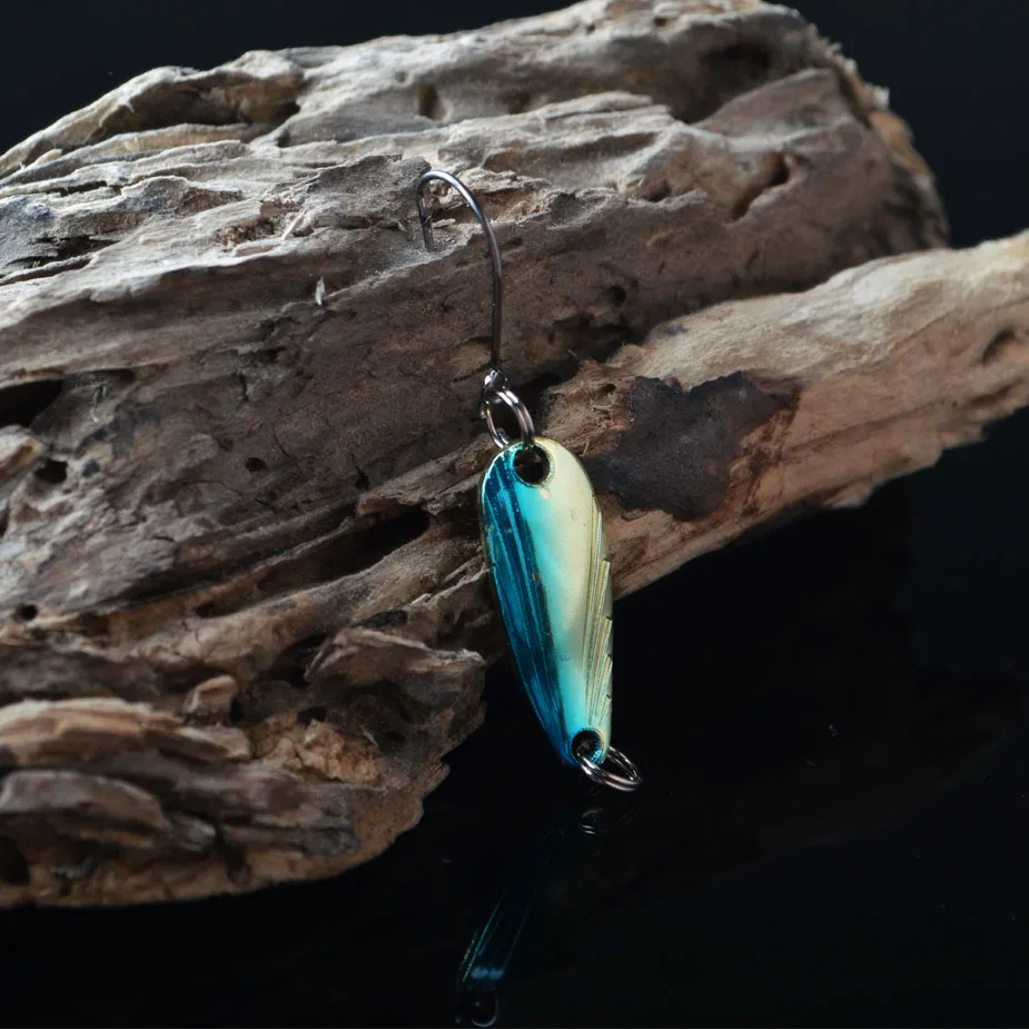 TOMA-cuchara de metal para pesca, cebo giratorio de 10 piezas, 2,5g, trucha señuelo para, mini cebo wobbler, cuchara artificial - imagen 5