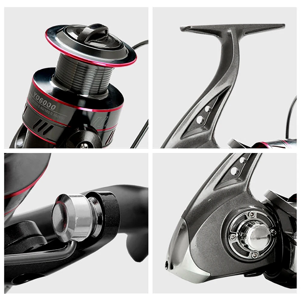 GHOTDA-carrete de pesca giratorio serie 5,2: 1, aparejos de pesca de carpa, arrastre máximo 12KG, 1000-7000 - imagen 4