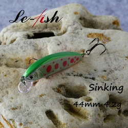 Le fish-señuelo de Pesca duro de Japón, 44mm, 4,2g, cebo Artificial para piscardo, perca, Lucio, salmón, trucha