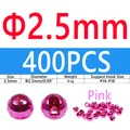 400PCS 2.5mm Pink