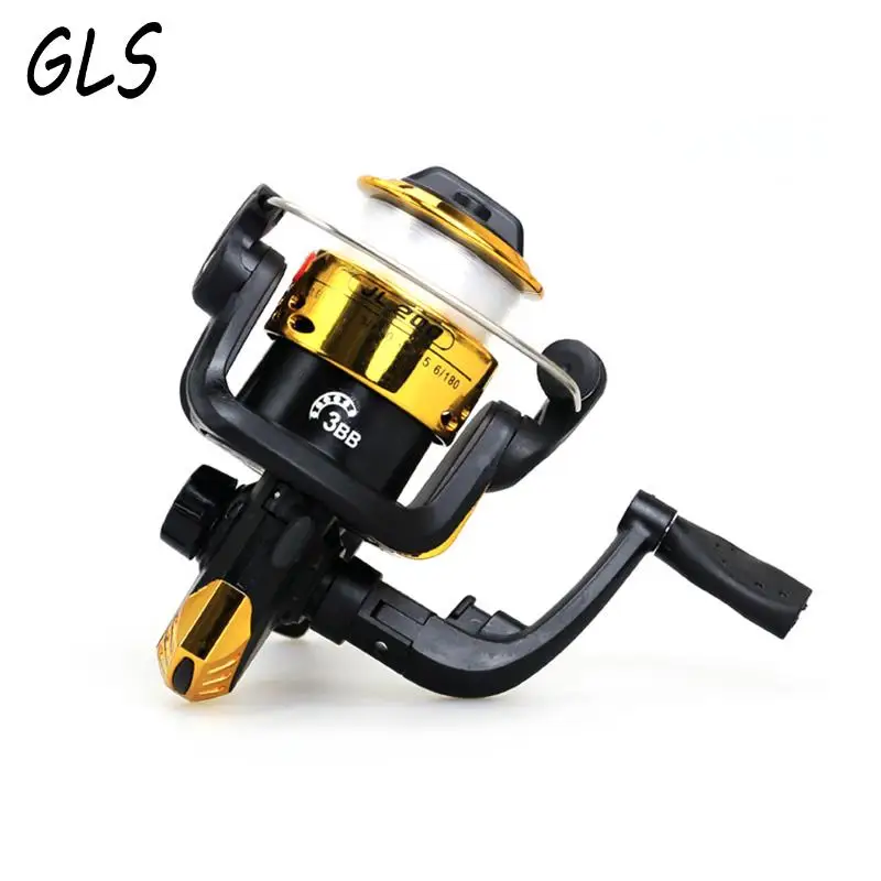 Carrete de pesca plegable 5,2: 1, carrete giratorio con línea de pesca de 60m y 0,35mm, línea de gran diámetro, rueda de fundición, cebo para embarcaciones, 1 Uds. - imagen 4