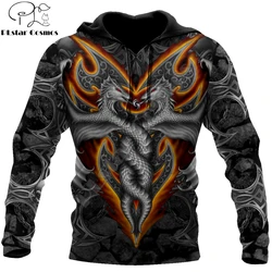 Armadura tatuaje y mazmorra dragón 3D impreso Unisex Deluxe Sudadera con capucha hombres sudadera Zip pulóver chaqueta Casual chándal KJ0278