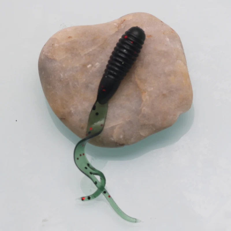 POETRYYI-señuelo de Pesca suave, cebo de silicona para gusanos, cebo de palo salvaje, aparejos blandos, para carpa, lubina, trucha, 50 Uds. - imagen 4