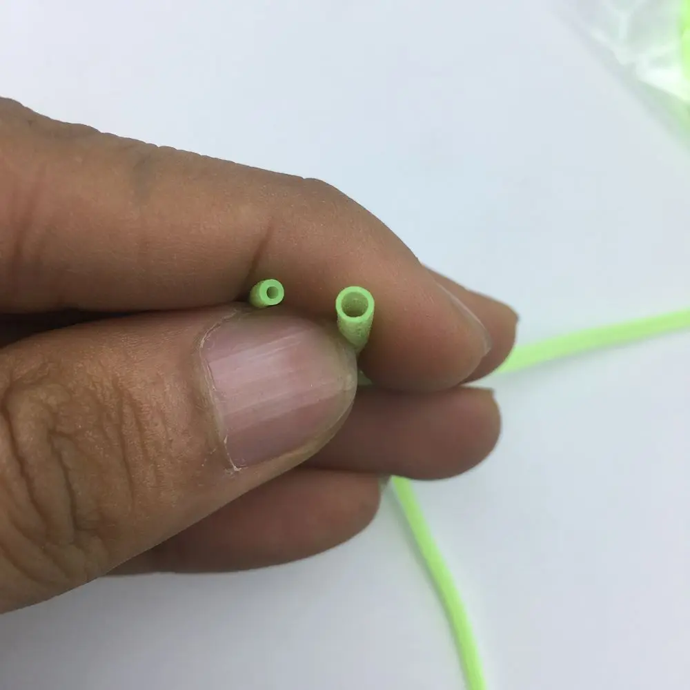 Manguera de goma para Pesca, tubo de equilibrio, antibobinado, noctilucente, súper brillante, accesorio conector para Pesca en el mar, 20 unidades por lote - imagen 2
