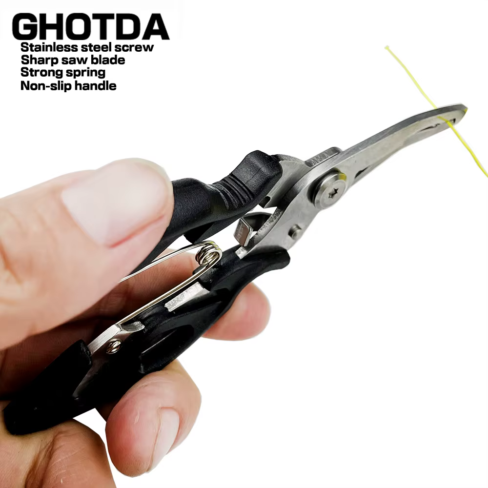 Alicates de pesca, tijeras de línea trenzada, cortador de señuelos, removedor de anzuelos, pinzas de uso de pescado, tijeras multifunción - imagen 5