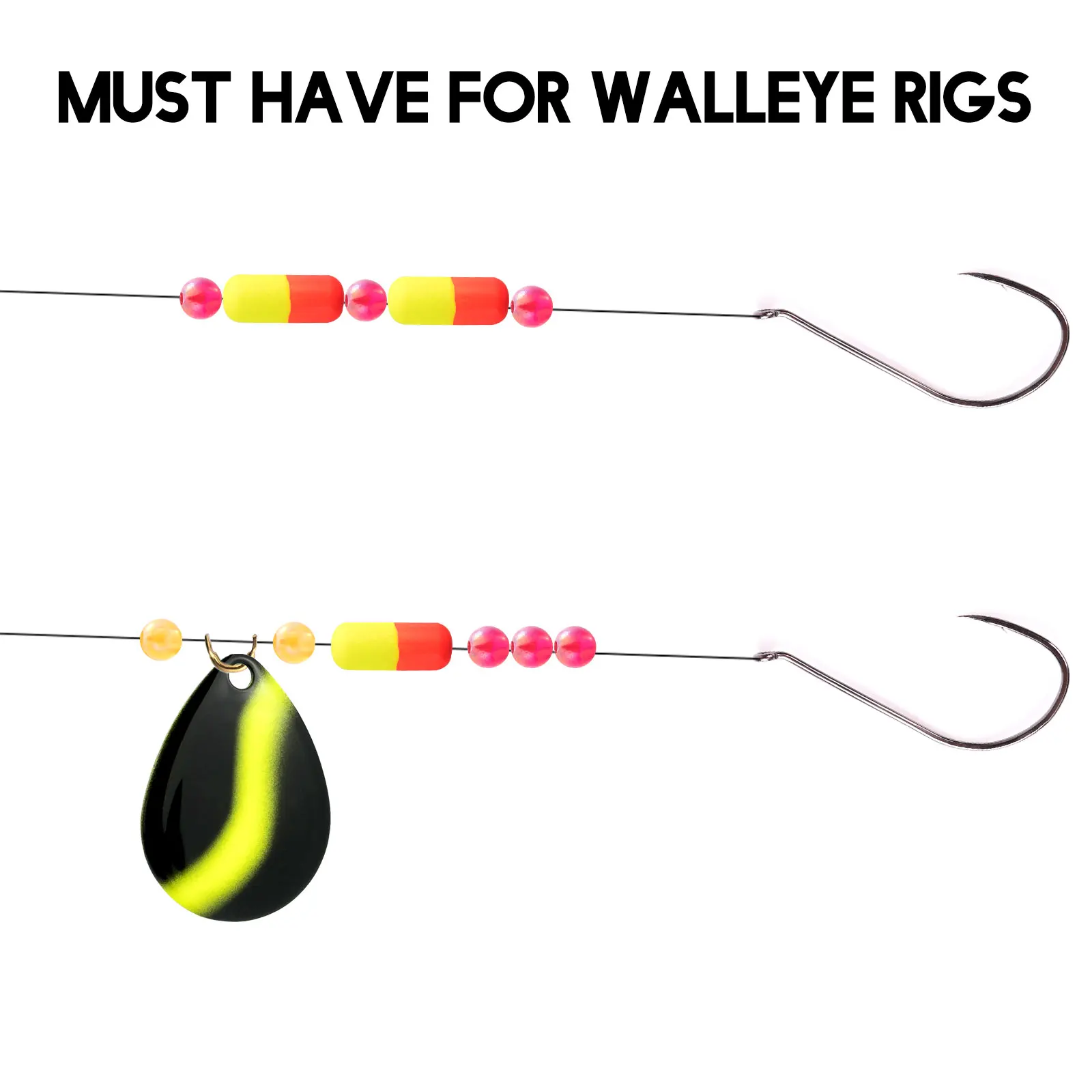 Kit de fabricación de Spinner de pesca en línea, anzuelo de hoja de agua dulce, aparejo de cola, Wobbler, lubina, trucha, salmón, piezas, 240 - imagen 5