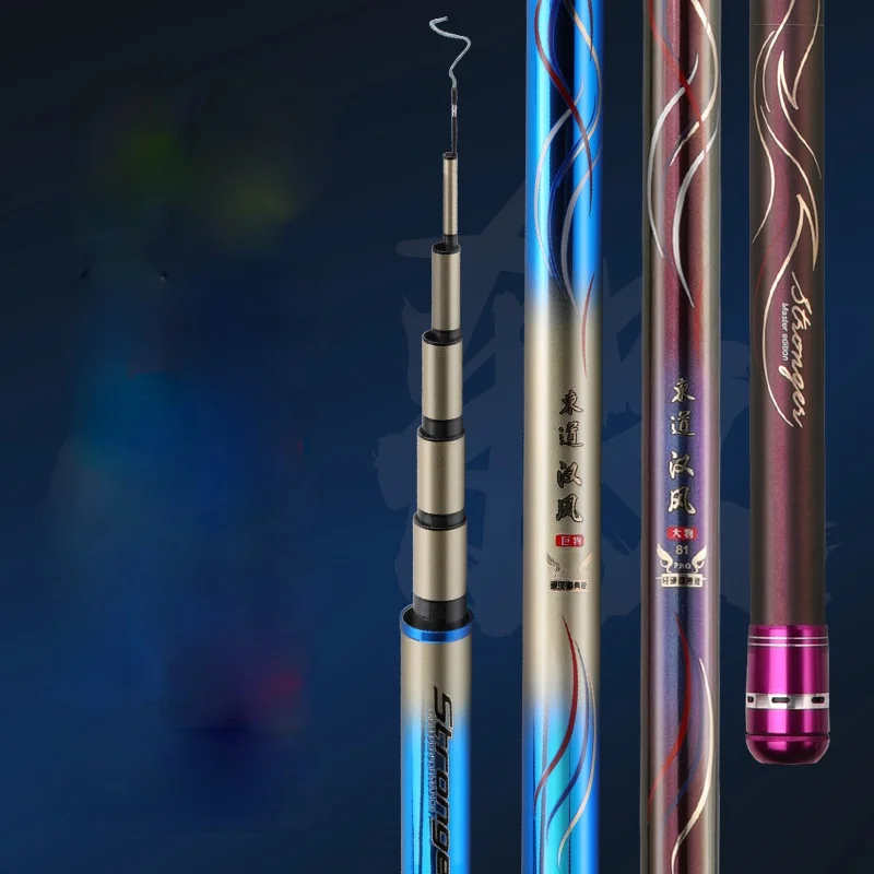 Caña de pescar superdura de fibra de carbono, 3,6 m-11,0 m, para Black Pit 19 Tune 46T - imagen 2