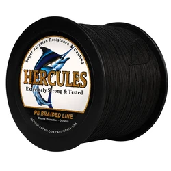Hercules Trenza de Pesca PE Hebras Negras