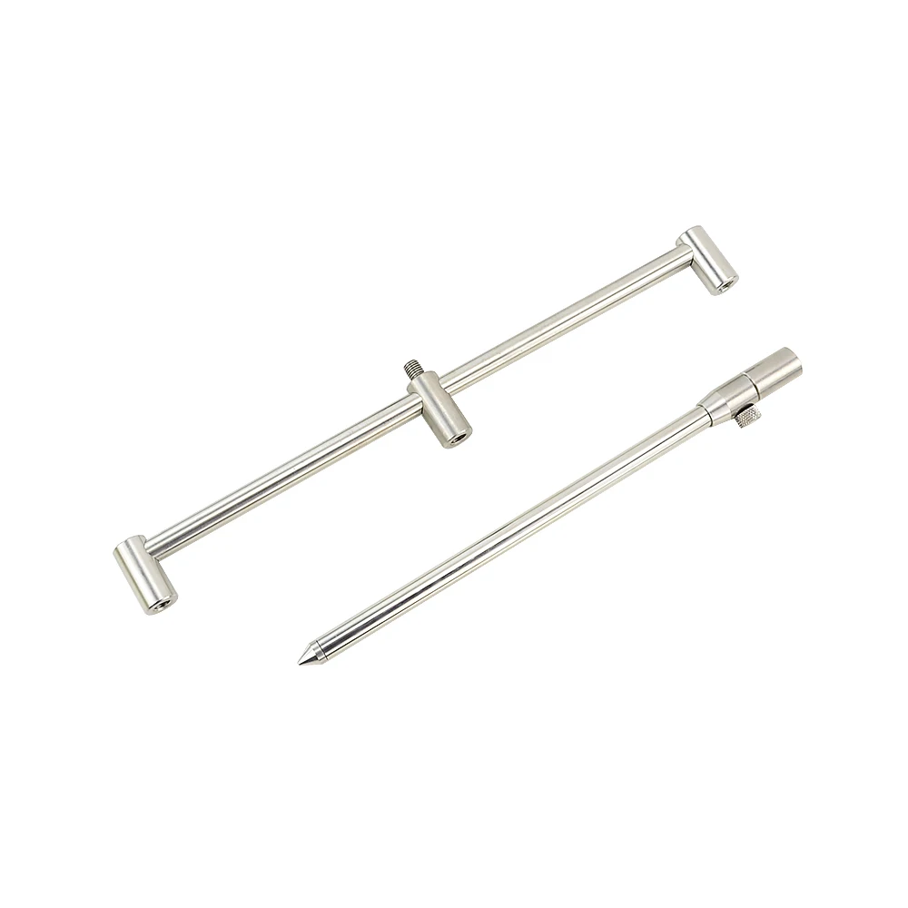 1 Juego de varillas de Banco de acero inoxidable para pesca de carpa y barra de zumbido para 3 varillas. - imagen 2