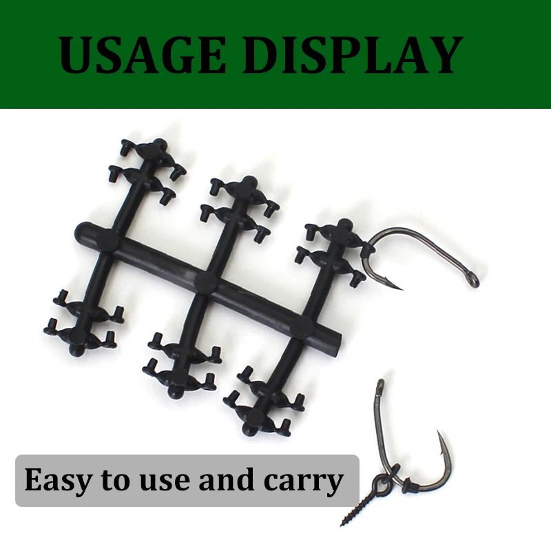48 Uds. Accesorios de pesca de carpa, gancho de parada, cuentas negras para aparejo de carpa, pelo de pesca de carpa, Chod Ronnie Rig Pop UP Boilies Stop - imagen 5