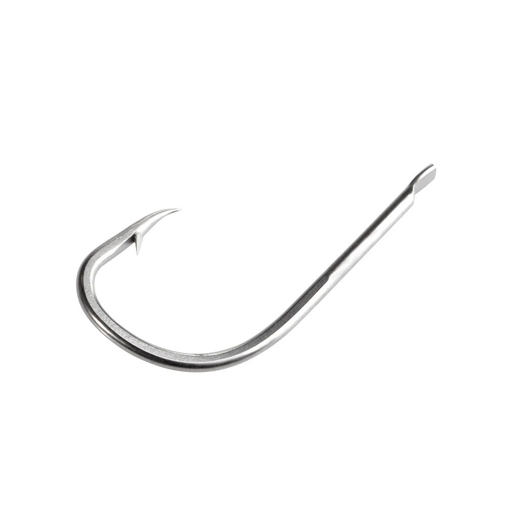 NGB 20 piezas anzuelos de pesca de acero inoxidable con línea 30cm soporte para cebo de agua salada aparejos de pelo anzuelo de pesca de mar con púas afiladas - imagen 5