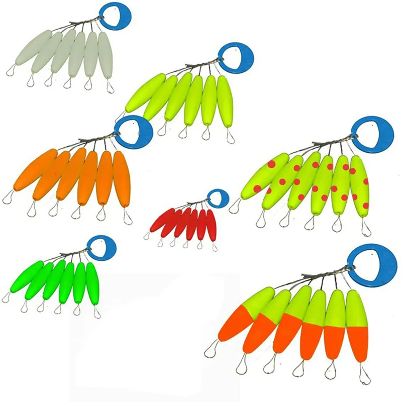 Miniflotador de pesca de alta calidad, 5 paquetes por lote, Seven star Beans 1 #-5 #, accesorios de aparejos de pesca J416 - imagen 2