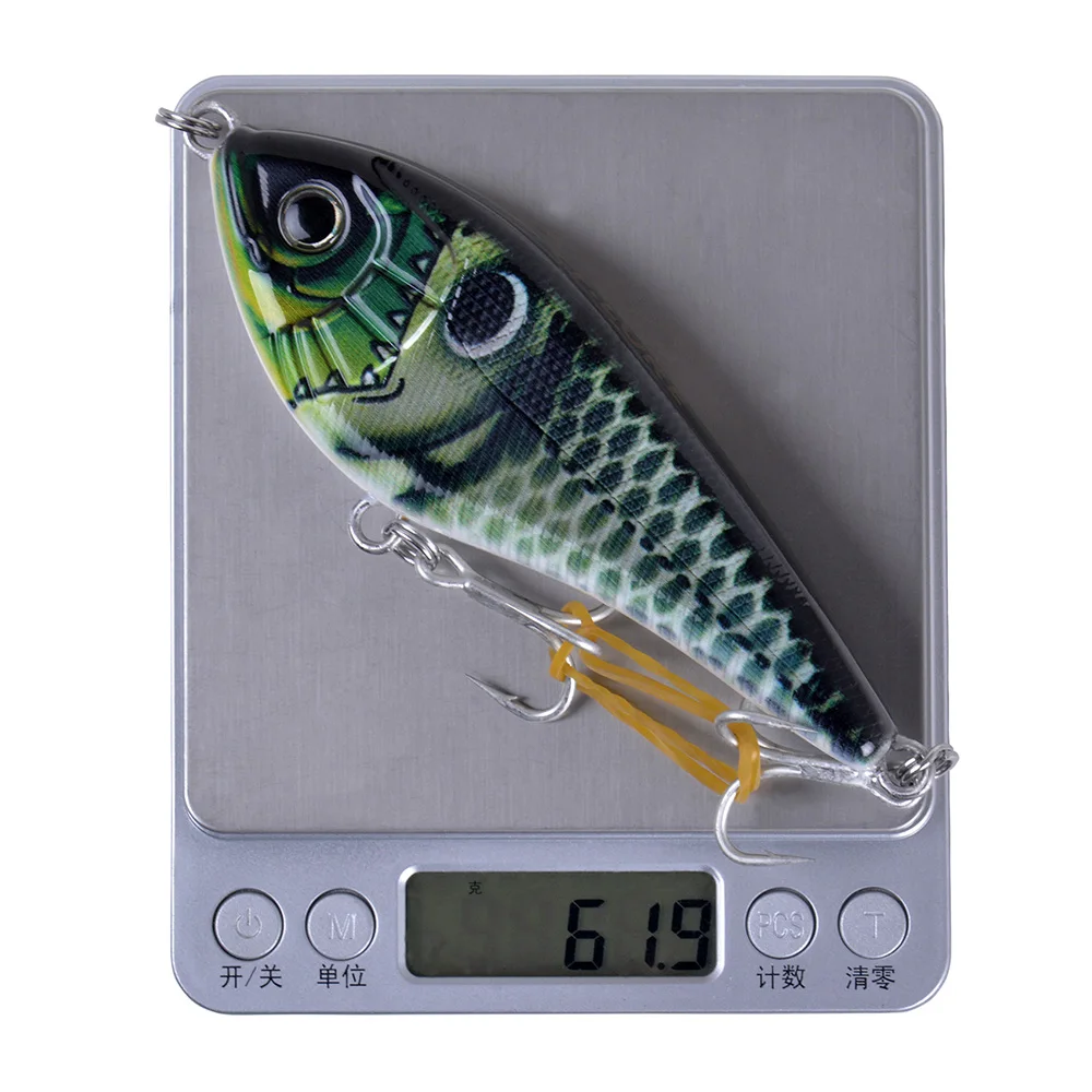 Señuelo de pesca jerk de hundimiento lento, 120mm, 62g, un rtif CF, cebos duros, anzuelos estañados para lubina, Musky, Pike, wobbler - imagen 5