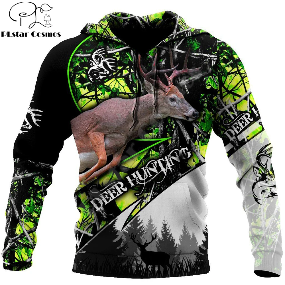 Sudadera con capucha con estampado 3D de camuflaje de caza de pato para hombre, ropa de calle Unisex, jersey con cremallera, chaqueta informal, chándales KJ0238 - imagen 4