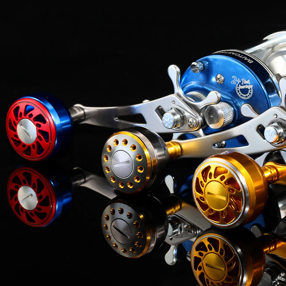 Carretes de pesca de tambor de arrastre de Metal completo, 1BB 2 + doble sistema de freno, Jigging, barco de mar, pesca de carpa, Baitcasting, agarre de rueda, agua salada - imagen 3