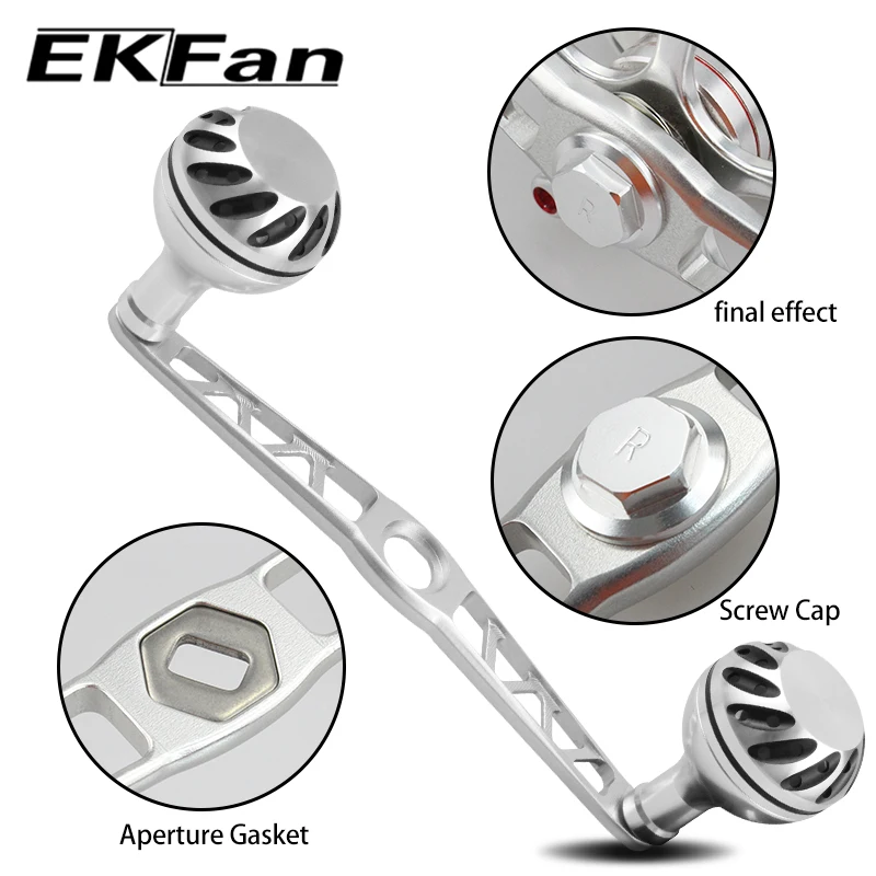 Ekfan, nuevo diseño, mango de carrete de pesca de 130MM, 8x5MM/7x4mm para carrete de Baitcast SHI & DAI Drop - imagen 4