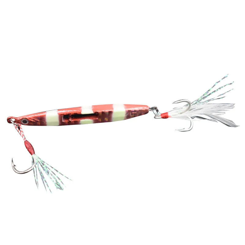 Señuelo de pesca de bolas ruidosas, Jigbait de 15g de largo alcance, Artificial brillante señuelo, cebo duro luminoso, ganchos de calidad, 1 pieza, venta - imagen 5