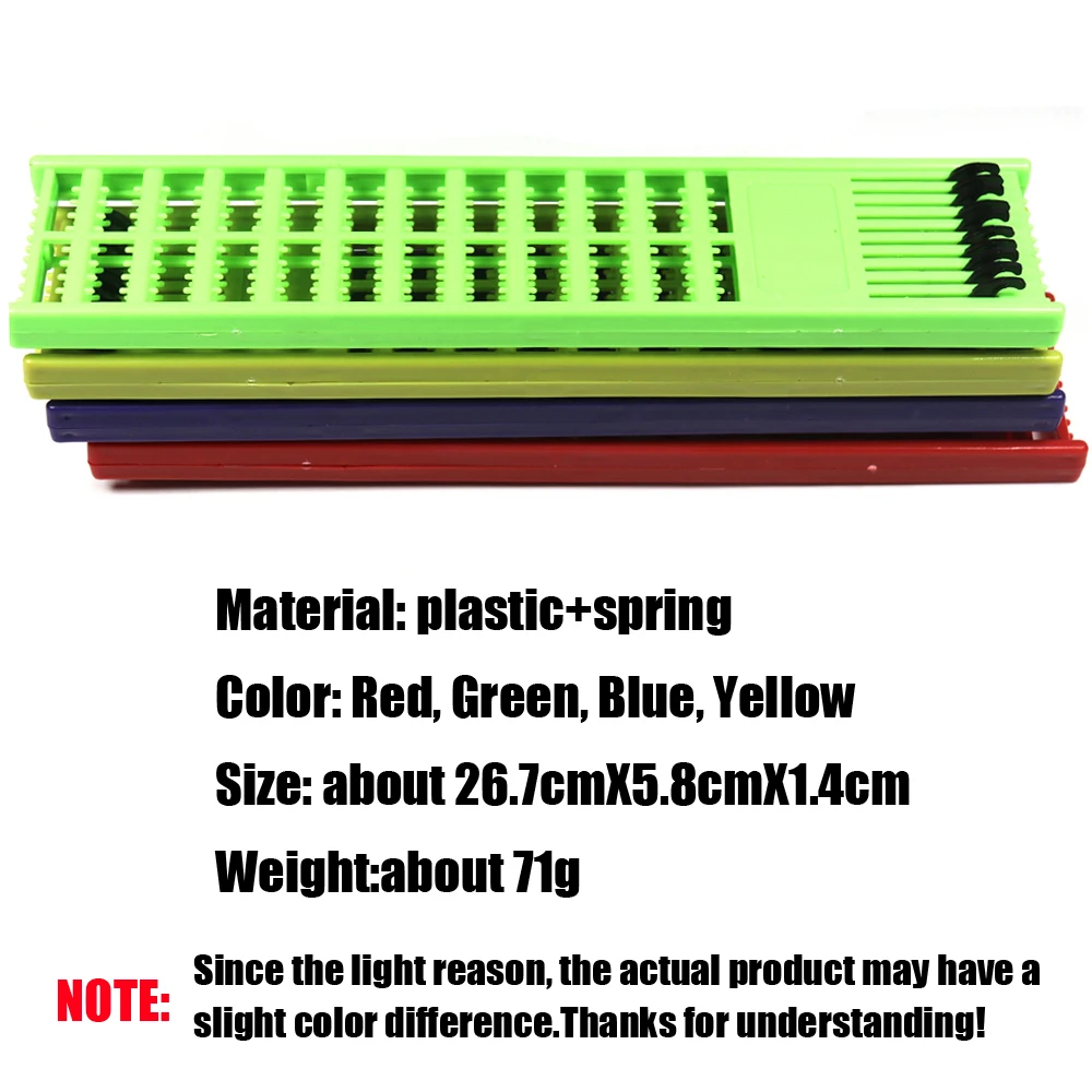 Bimoo-aparejo Sabiki de plástico para pesca, almacenamiento de cebos, aparejos de pesca, carpa, azul, amarillo, rojo y verde, nuevo - imagen 3