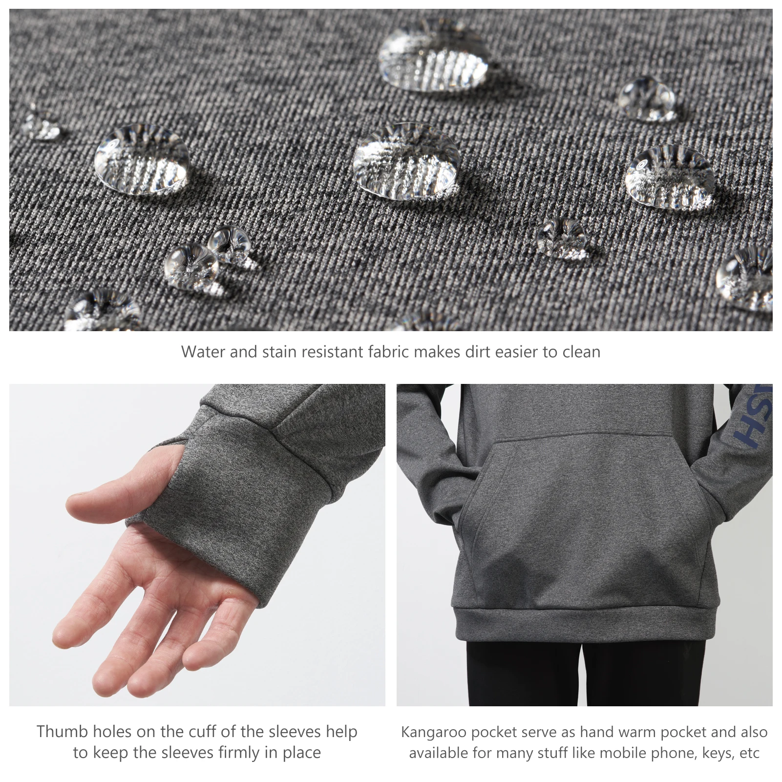 Bassdash-Sudadera con capucha de lana de pesca para hombre, polaina de cuello, resistente al agua, rendimiento, caza, FS18M