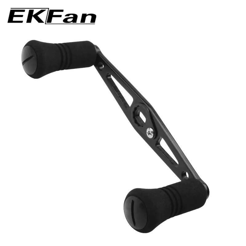 EKFan-mango de carrete de pesca de aleación de aluminio, herramienta de bricolaje con perilla EVA para carrete de pesca de 8x5MM, agujero DAI, 110mm