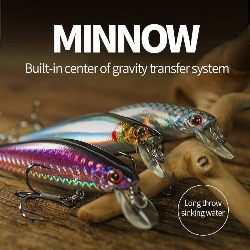 LINNHUE-señuelo de pesca Minnow, 7g, 10g, 14g, agua hundida, Wobblers, cebo duro, accesorios artificiales, Jigging - imagen 3
