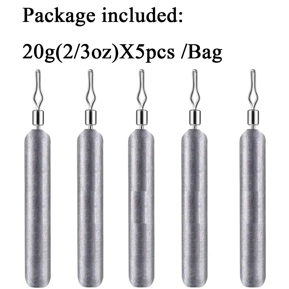 5pcs 20g sinkers