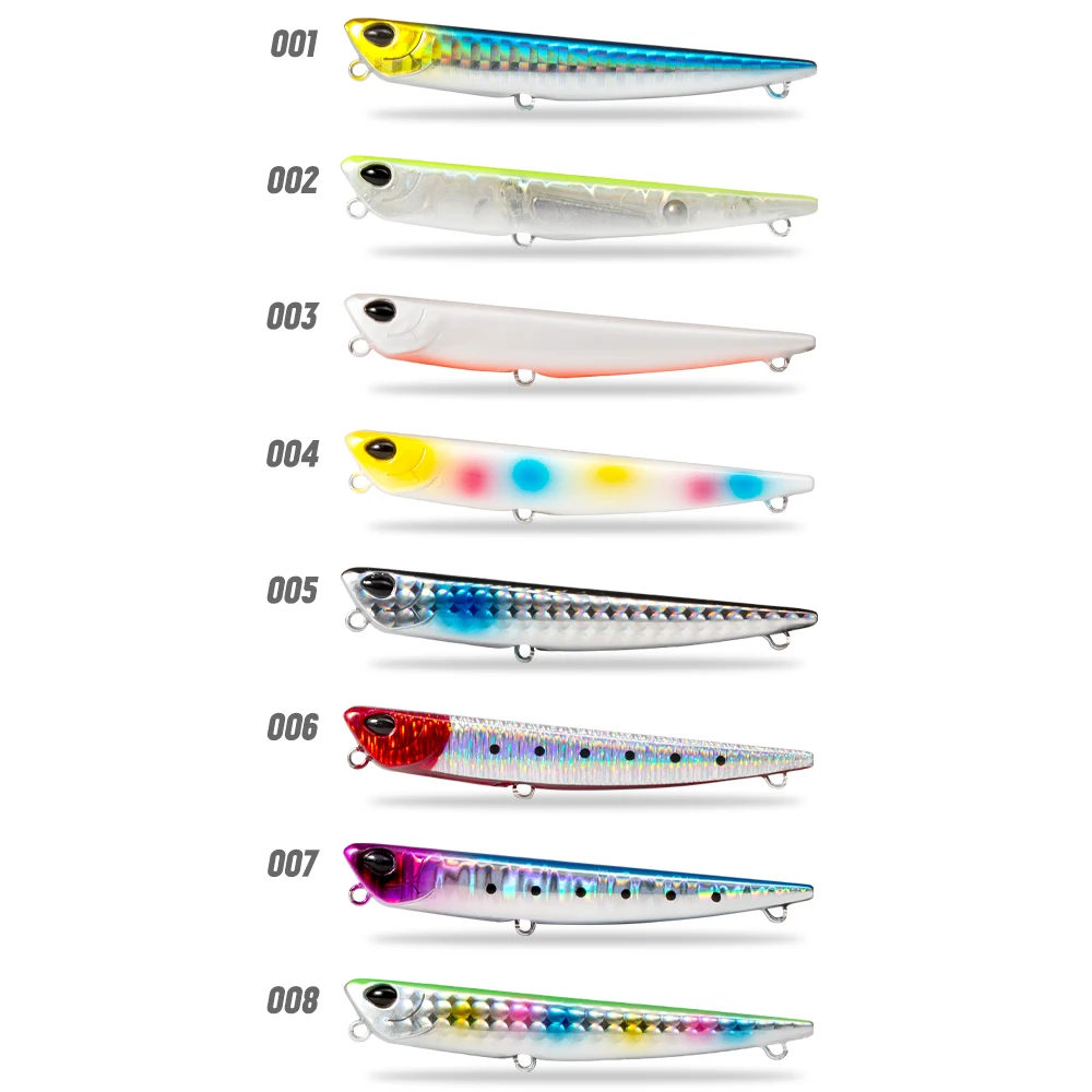 Hunthouse Bay RUF MANIC-señuelo duro de pesca, lápiz de hundimiento, stickbait, gancho BKK, 75mm/8g - imagen 5