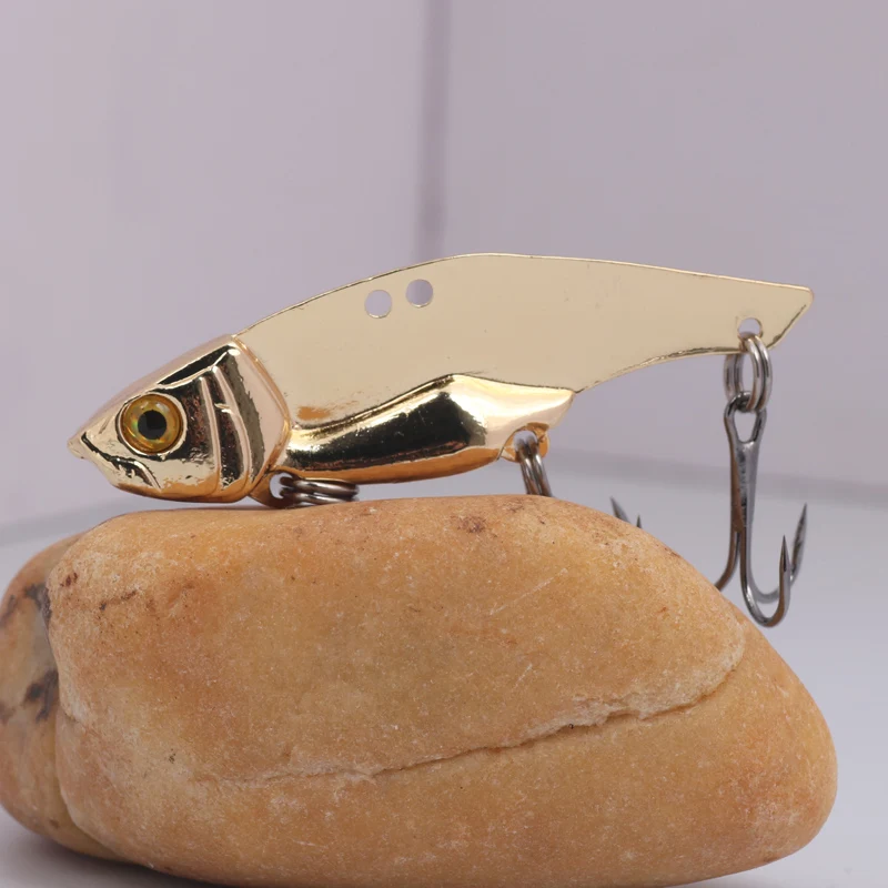 Señuelo de pesca de Metal Dolphin VIB, 8g, 12g, señuelo de cuchara de vibración, aparejos de lubina, cebo duro Artificial de aleación de Zinc, Señuelos de cicla, 1 unidad - imagen 4