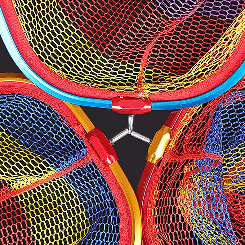 Red de aterrizaje de aleación de aluminio plegable para pesca, Red de mano para carpa, 45CM, pesca en el océano - imagen 2