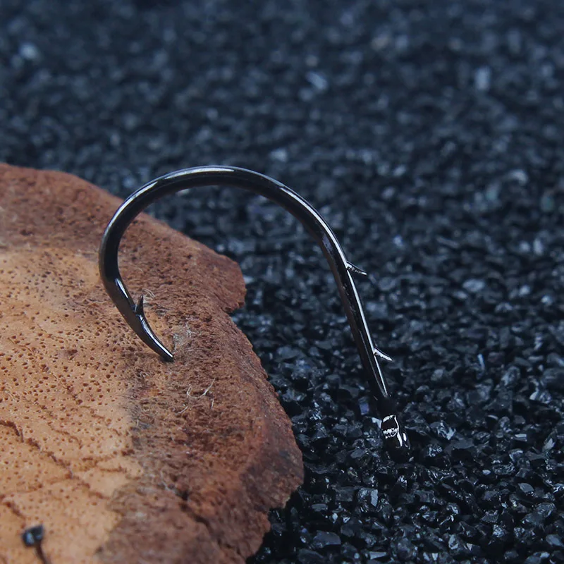 Musda-anzuelo de pesca con púas en el Mar Negro, gancho de pesca con boca de anillo, tubo de anzuelo de Noruega paga miles y doble espalda