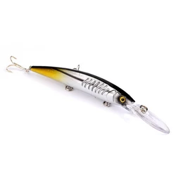 Crankbait Negro 152mm para Lucio – Señuelo artificial 12g