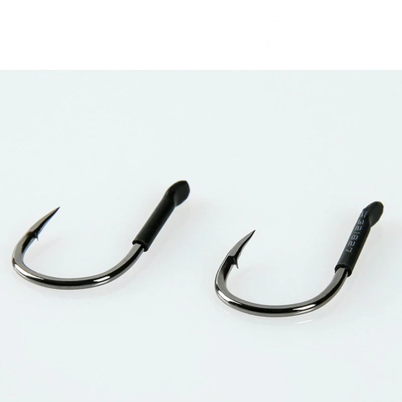 Anzuelo de pescado 100 unids/lote, anzuelos de cabeza plana con púas, boca torcida, agua dulce y salada, accesorios para aparejos de Pesca - imagen 3