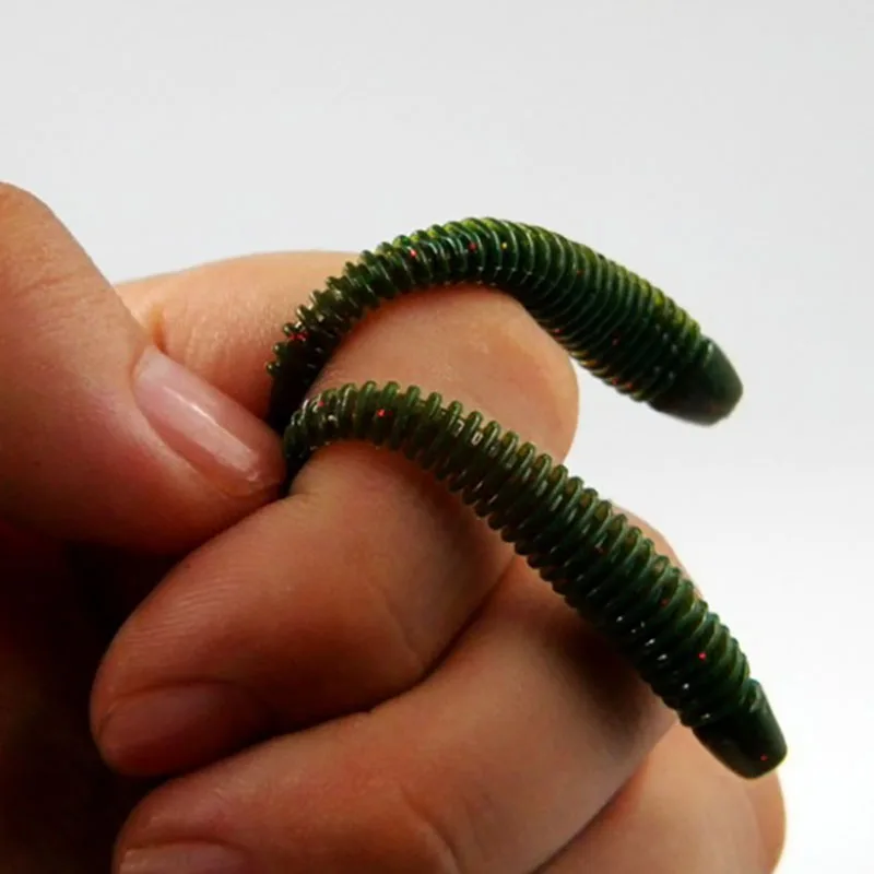 Juego de señuelos de cola en T de 60MM, cebo suave, cebo biónico, Mini señuelo de pesca XA664G, 10 colores, 8 unidades - imagen 5