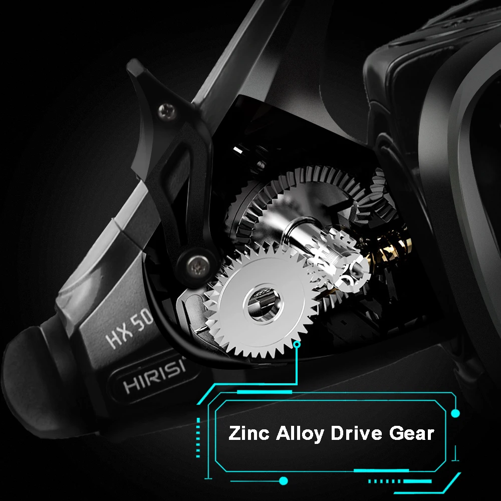 Carrete de pesca de carpa, corredor libre de cebo con carrete adicional, sistema de arrastre delantero y trasero, carrete giratorio de agua dulce - imagen 5