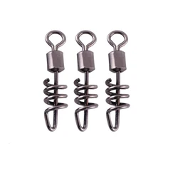 Conector de pesca con anillos giratorios, Pin de rodamiento, accesorio de pesca, 10 unids/lote