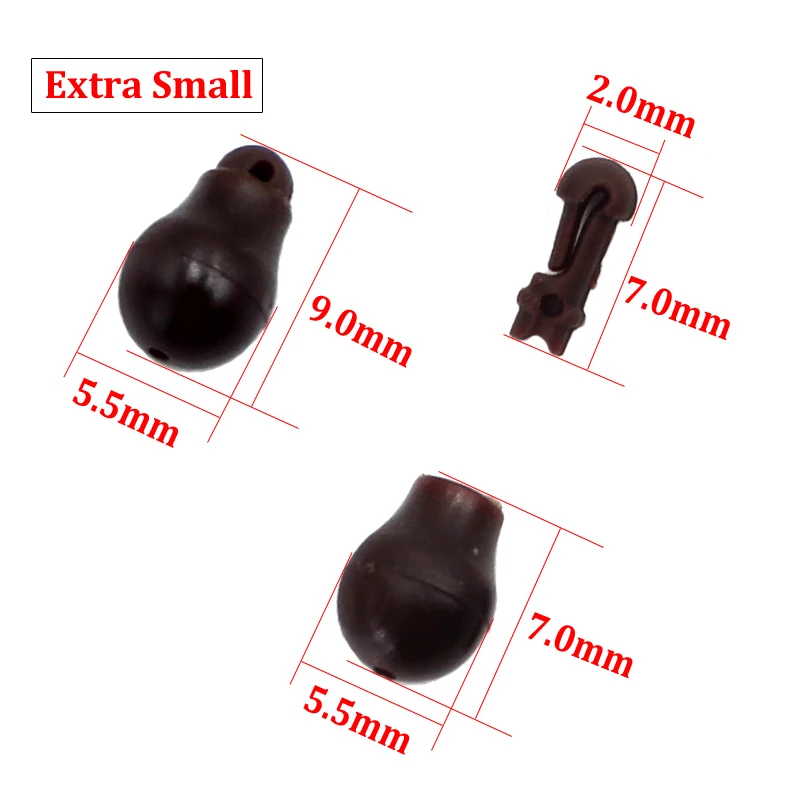 Cuentas de cambio rápido para pesca de carpa, accesorio de camuflaje, longitud de anzuelo, suave, pequeño, al instante, 20 unidades - imagen 3