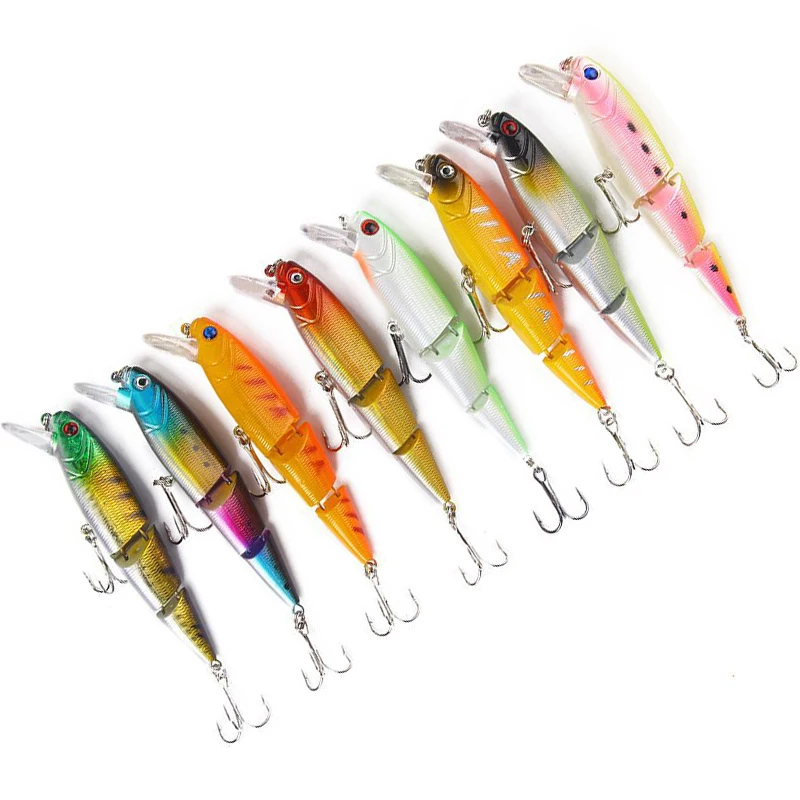Señuelos de pesca Wobblers que se hunden, 11,5 cm, 15g, Crankbait Swimbait, señuelos de 3 segmentos, cebo Artificial duro articulado para aparejos de pesca - imagen 2