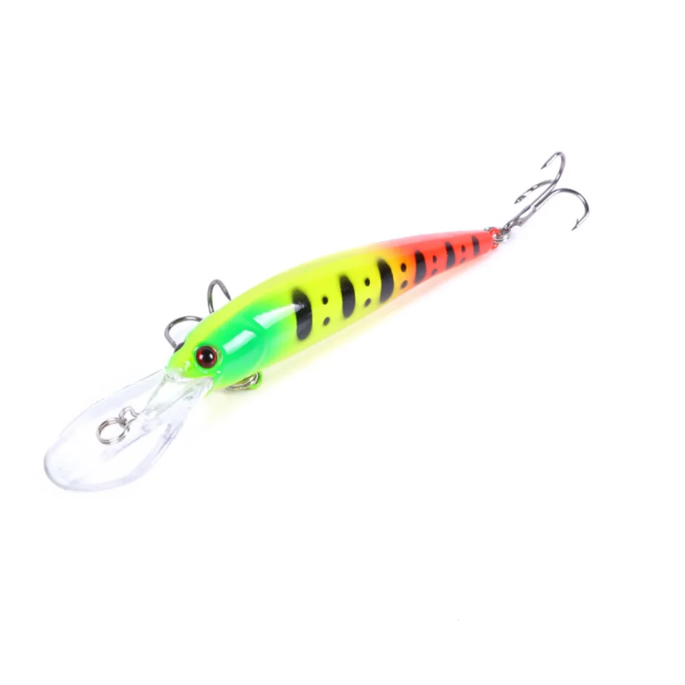 100 Uds Minnow señuelo de pesca Bandit 12,5 cm 11g cebo Artificial duro ojos 3D pesca Wobblers Lucio carpa Walleye señuelo Jerkbait profundo - imagen 5