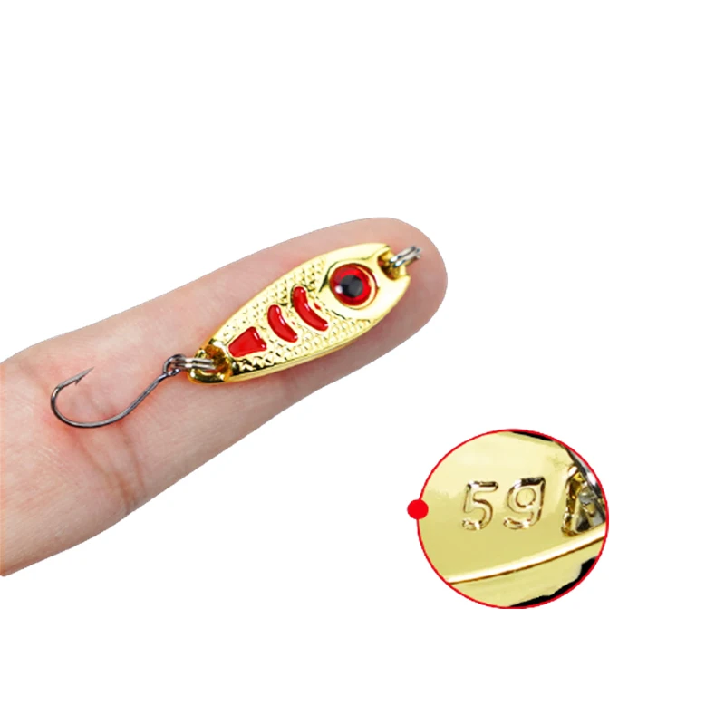 Señuelo de pesca con cuchara, Spinner, cucharas giratorias, sin microbloques Spinner, cebo para trucha, 1,5g, 2,5G, 3,5g, 5g - imagen 4