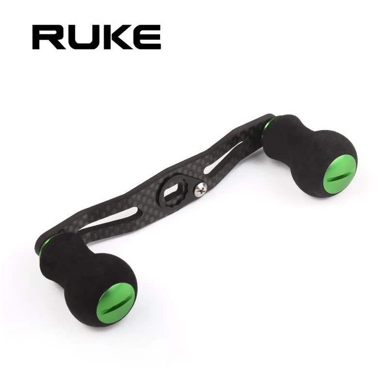 RUKE-carrete de pesca de doble Mango, 105mm de longitud, 7 colores, balancín de carbono con perilla EVA, apto para daiwa y shimano, accesorio de bricolaje - imagen 5