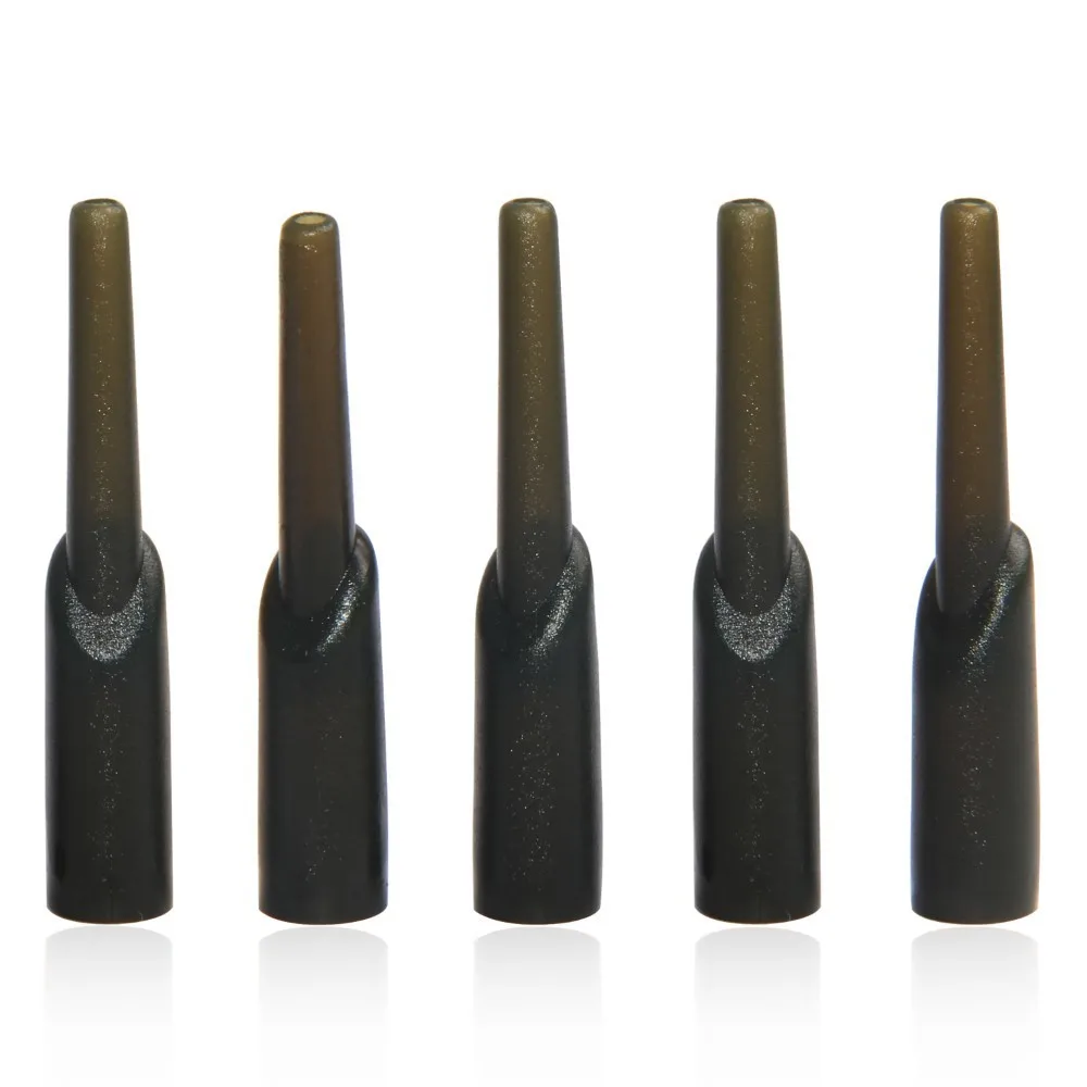 20 piezas Green Run Rig goma aparejos conector giratorio pesca Covert Lead Hook Sleeve Running Rig accesorios de pesca de carpa - imagen 5