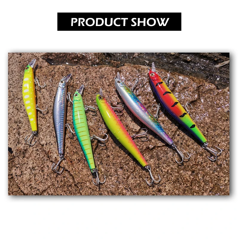 Señuelo de pesca Minnow Vobler, Wobblers, modelo caliente, cebos duros, pescado, buceo profundo, lubina, 110mm, 16,2G, 0,8 M - imagen 2