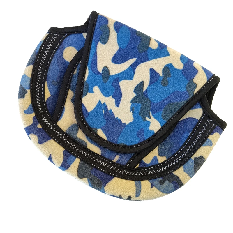 Bolsa de tela SBR para carrete de pesca giratorio, línea de pesca de camuflaje para bolsa de almacenamiento, protección de rueda, paquete de carrete giratorio - imagen 5