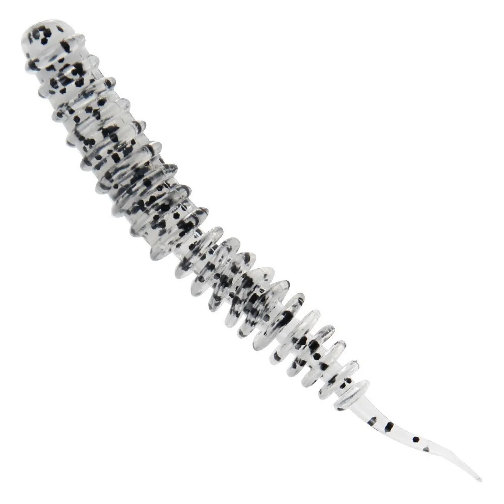 Atriptime-señuelo de pesca suave, 6cm, 1,3G, cola en espiral, lago, estanque, 10 unids/lote por bolsa - imagen 3