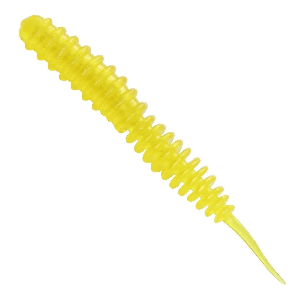 Atriptime-señuelo de pesca suave, 6cm, 1,3G, cola en espiral, lago, estanque, 10 unids/lote por bolsa - imagen 4