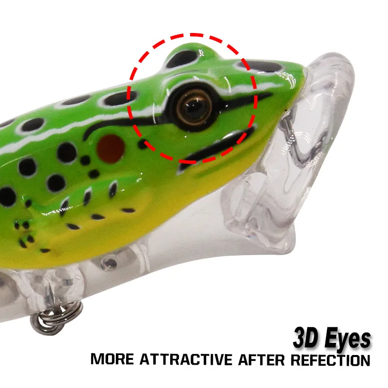 Señuelos de pesca Popper artificiales, nuevo modelo, Rana Flog Poper, 18,3G, 90mm, cebo, colores surtidos - imagen 2